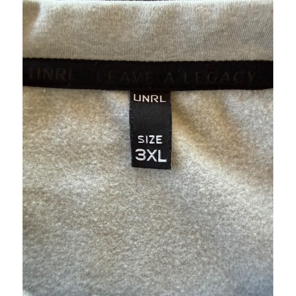 UNRL Crossover Crewneck Sweatshirt Men's 3XL Gray Performance Fleece Pullover - Picture 5 of 10